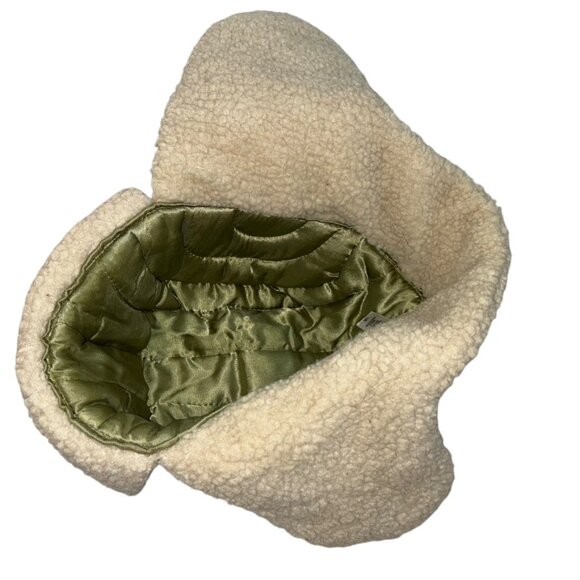 basic editions khaki classic faux sherpa sheepskin trapper Fall Winter h… - Picture 4 of 5